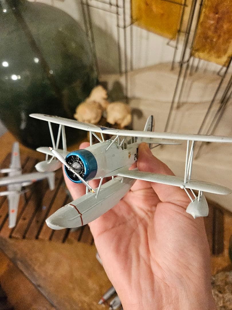 飛行機　戦闘機　模型　プラモデル　航空自衛隊　水上　ドイツ　日本軍　昭和レトロ