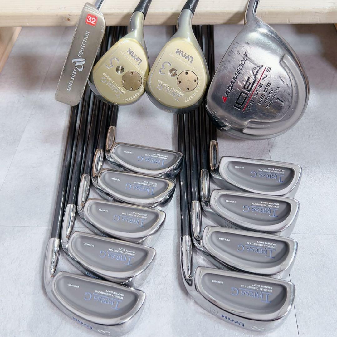 X449 LYNX リンクス レディース ゴルフ クラブ セット 14点 13本