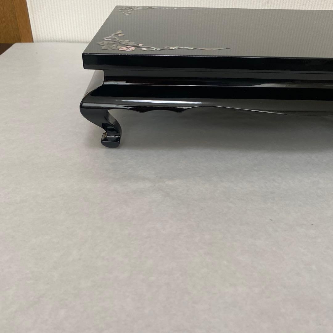 木製貝模様台　未使用