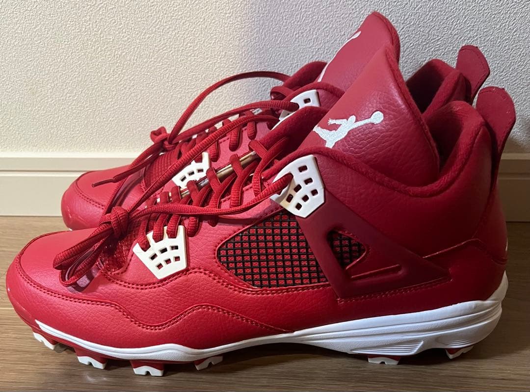 TTNIKE ナイキJordan 4 レトロ 野球用樹脂底スパイク31cm