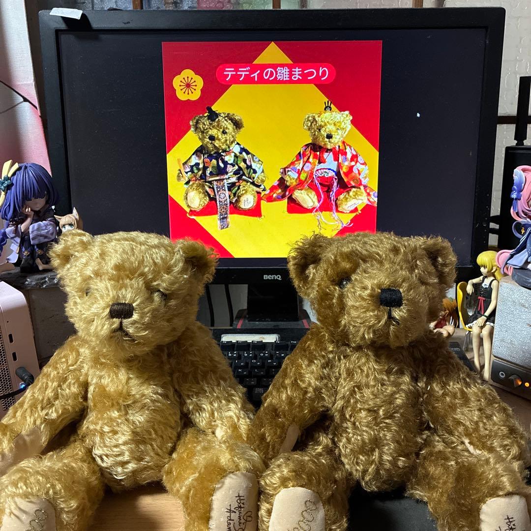 テディの雛まつり ヒフミアダムス 限定3000ペアテディベアぬいぐるみ