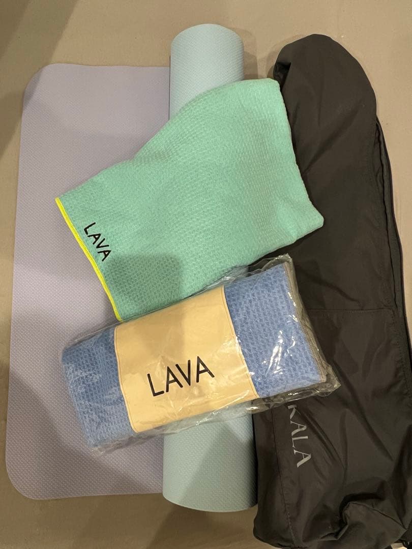 LAVA ヨガマット＆ヨガラグ&マットケース　セット　SUKALA