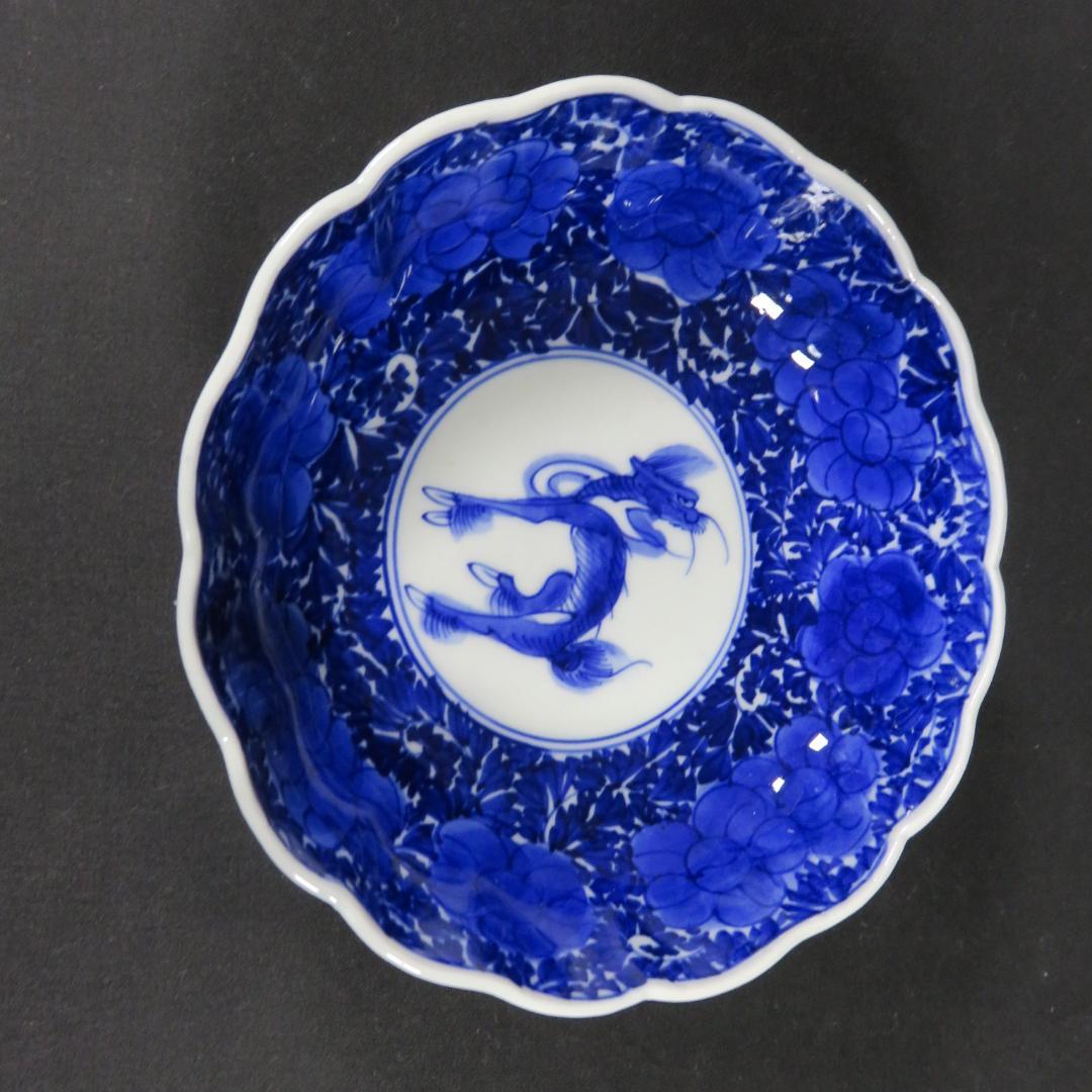 なます皿 5枚 古伊万里 麒麟 花唐草 江戸 明治 大正 希少