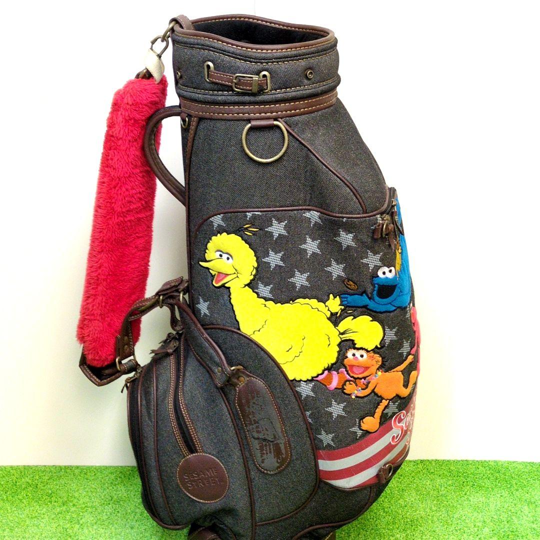 【希少品】 セサミストリート キャディバッグ　デニム　6分割　8インチ