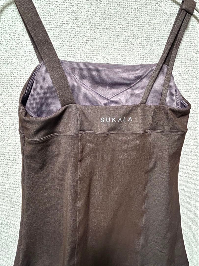 SUKALA リブデニムロングキャミソール　L