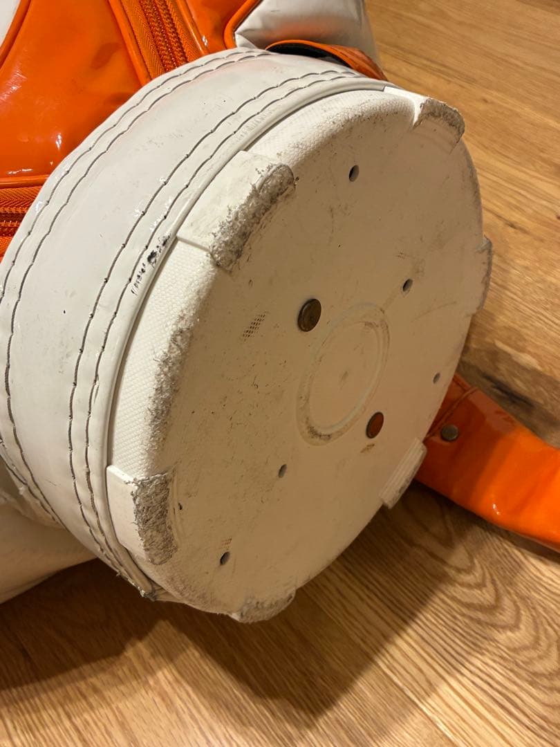 PEARLY GATES キャディーバッグ オレンジ/ホワイト　おまけ有り