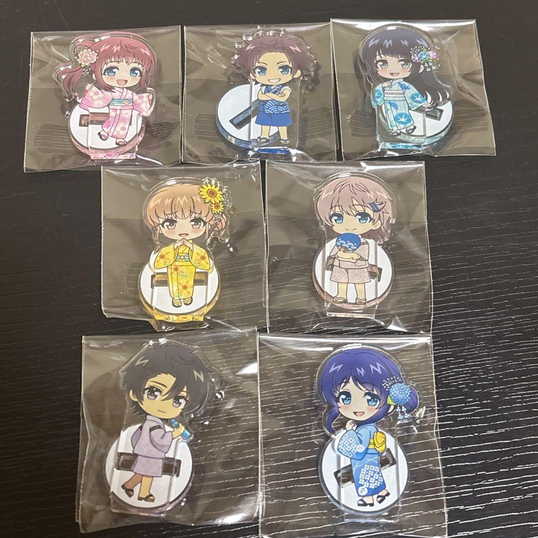 凪のあすから　宿泊限定　 浴衣　アクリルスタンド 7個セット
