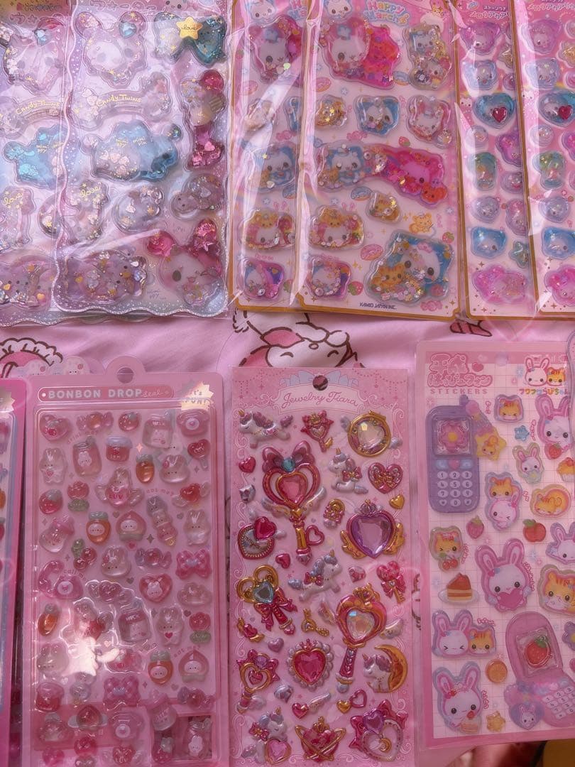 まとめ売り らびちゃん 平成女児シール キャンディツインズ 平成はっぴーフォン