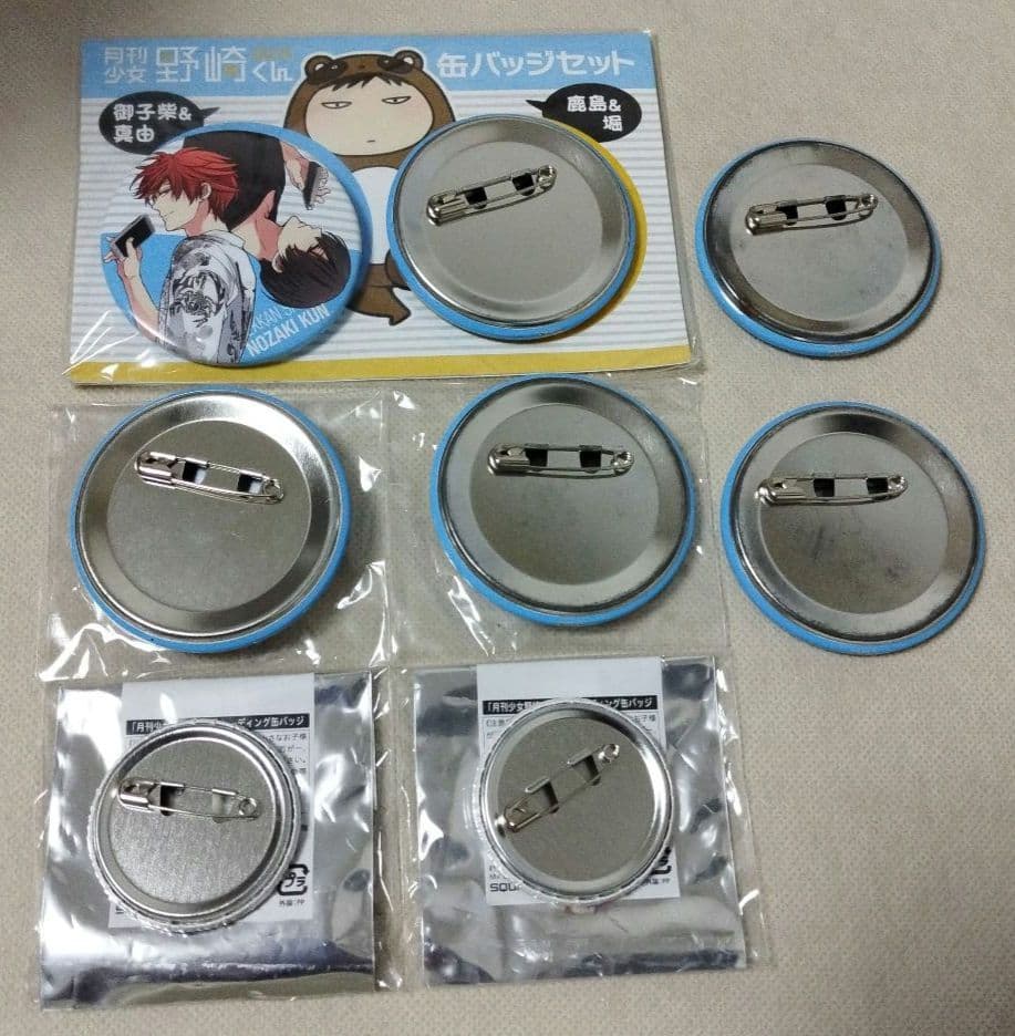 月刊少女野崎くん　缶バッジ　缶バッジ　8点セット　御子柴実琴　野崎真由