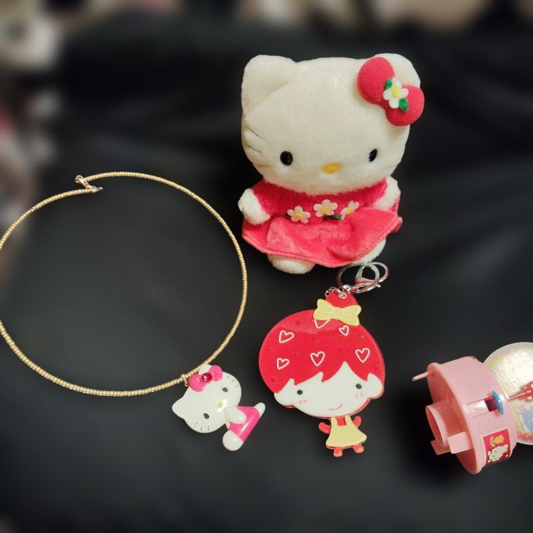 hello Kitty set ハローキティ ストラップとぬいぐるみセット