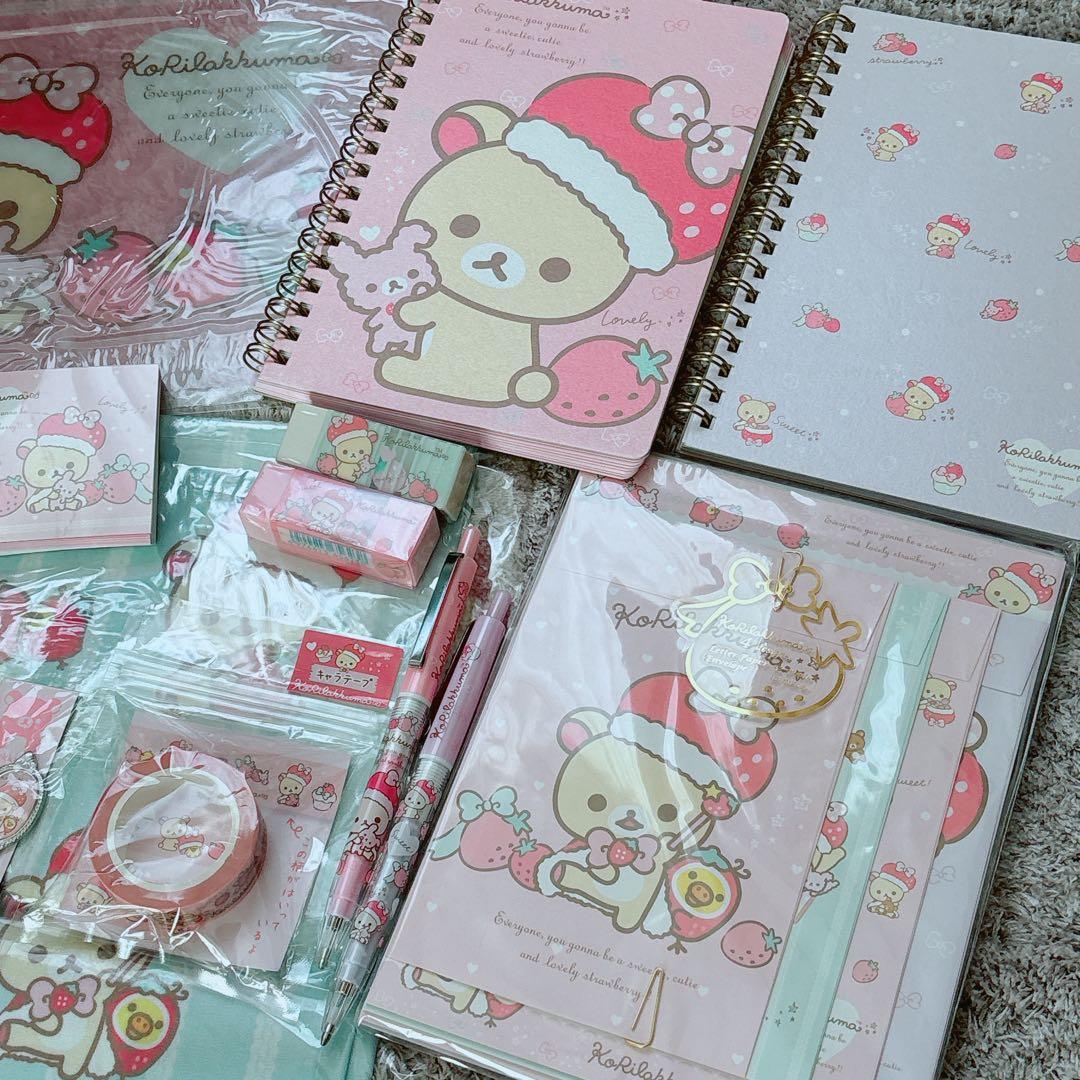 値下げ！入手困難！コリラックマ　いちごになぁれ　メモ帳他　リラックマまとめ売り