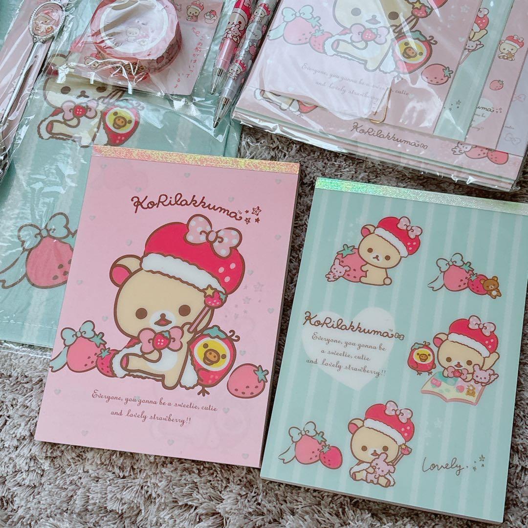 値下げ！入手困難！コリラックマ　いちごになぁれ　メモ帳他　リラックマまとめ売り