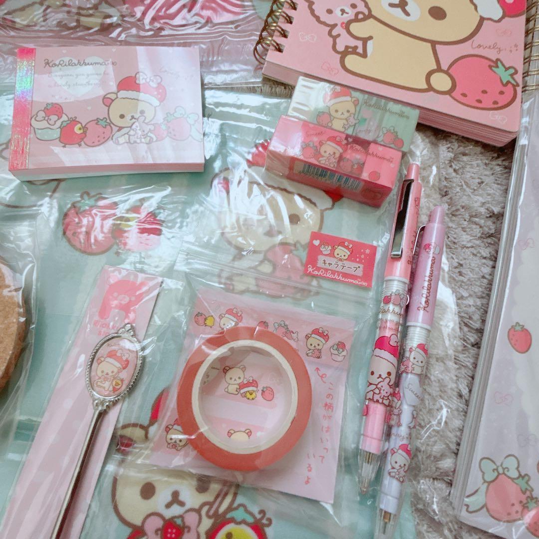 値下げ！入手困難！コリラックマ　いちごになぁれ　メモ帳他　リラックマまとめ売り