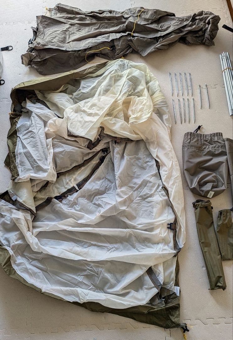 使用2回 登山用テント VS-22TA 2人用 ライトブラウン