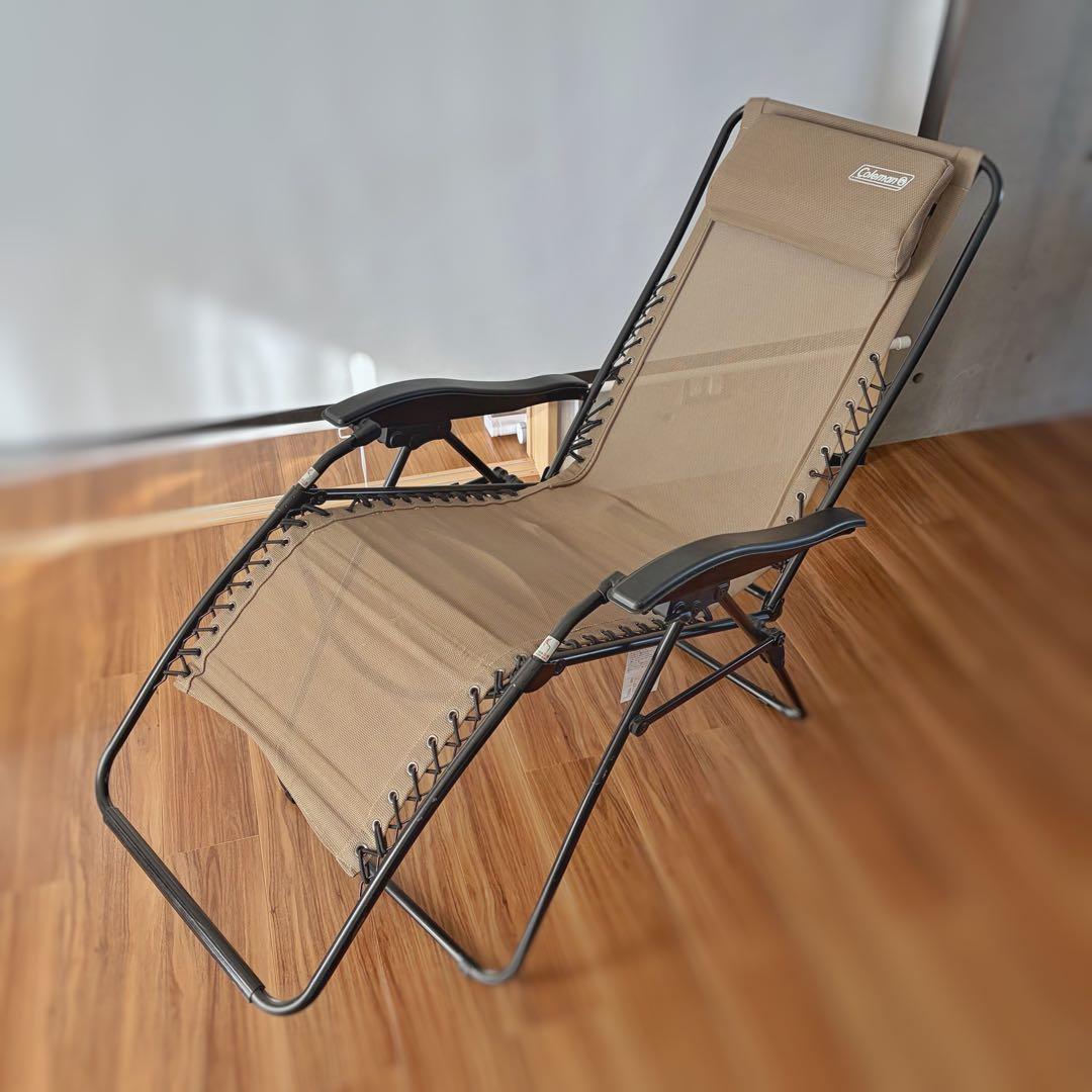 【美品】コールマン インフィニティチェア ベージュ ゼログラビティ