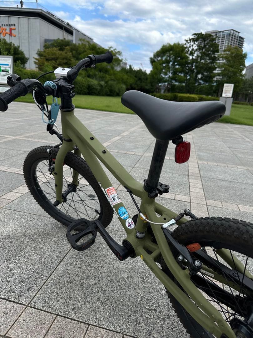 18インチ カーキグリーン 子供用自転車　YAMANEKO BIKE(鍵付)