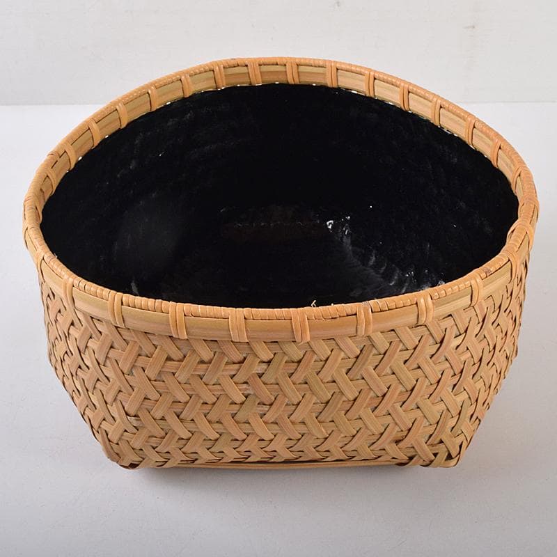 茶道具　長尾宗湖作　利休好　鱗形炭斗　堀内宗完(兼中斎)極め箱　V　R8844B