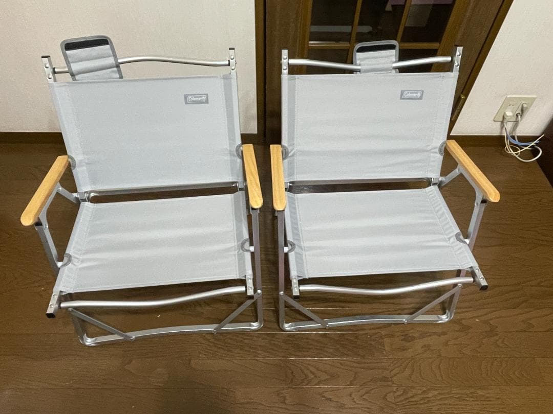 Coleman アウトドアチェア グレー 2脚セット