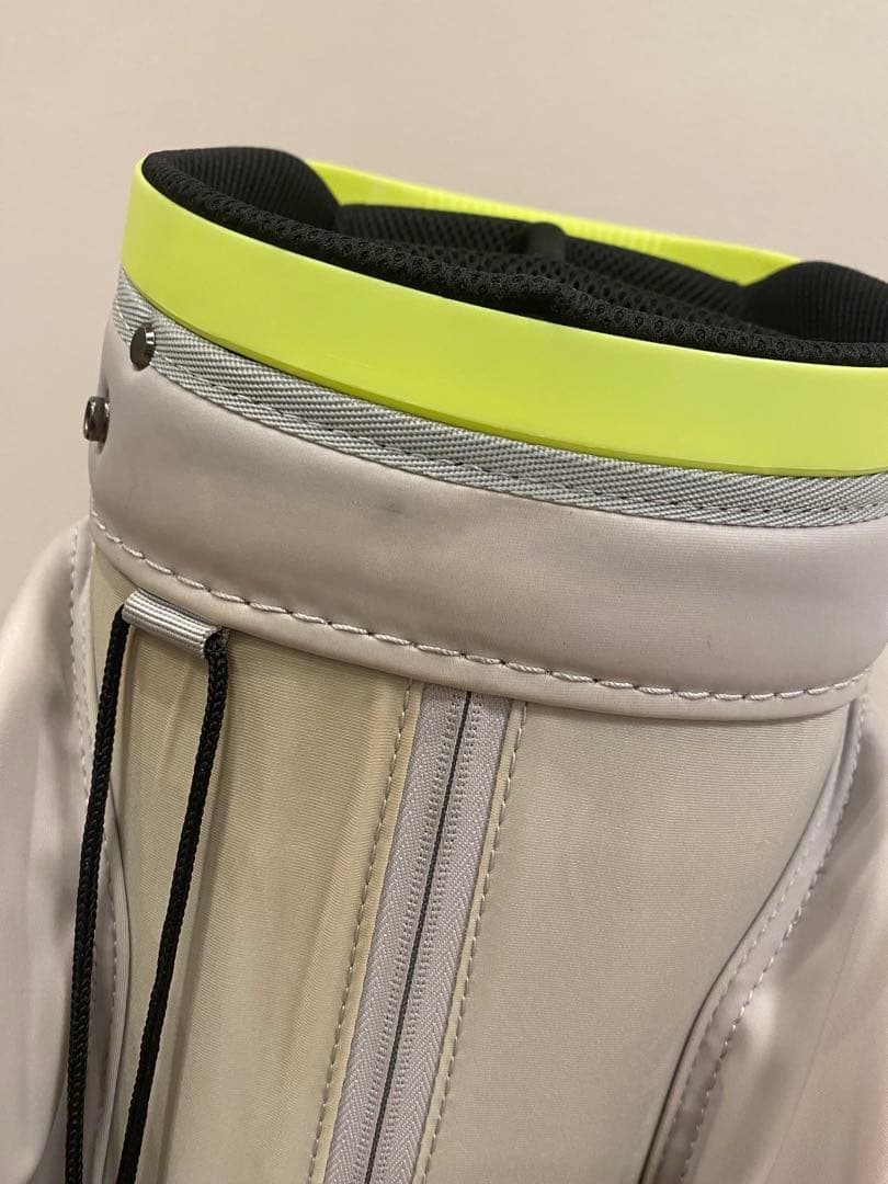 DESCENTE グレー/イエロー キャディバッグ