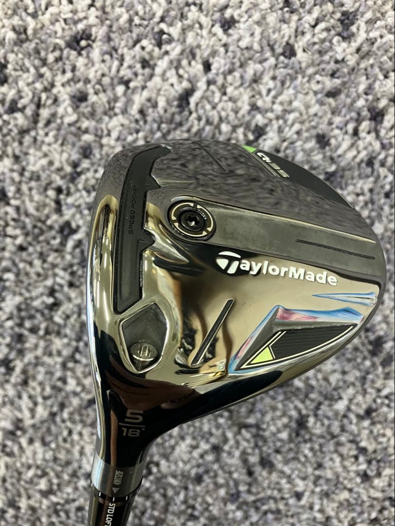 レフティ美品テーラーメイドQI35 5W 18°ディアマナシルバーTM 55-S