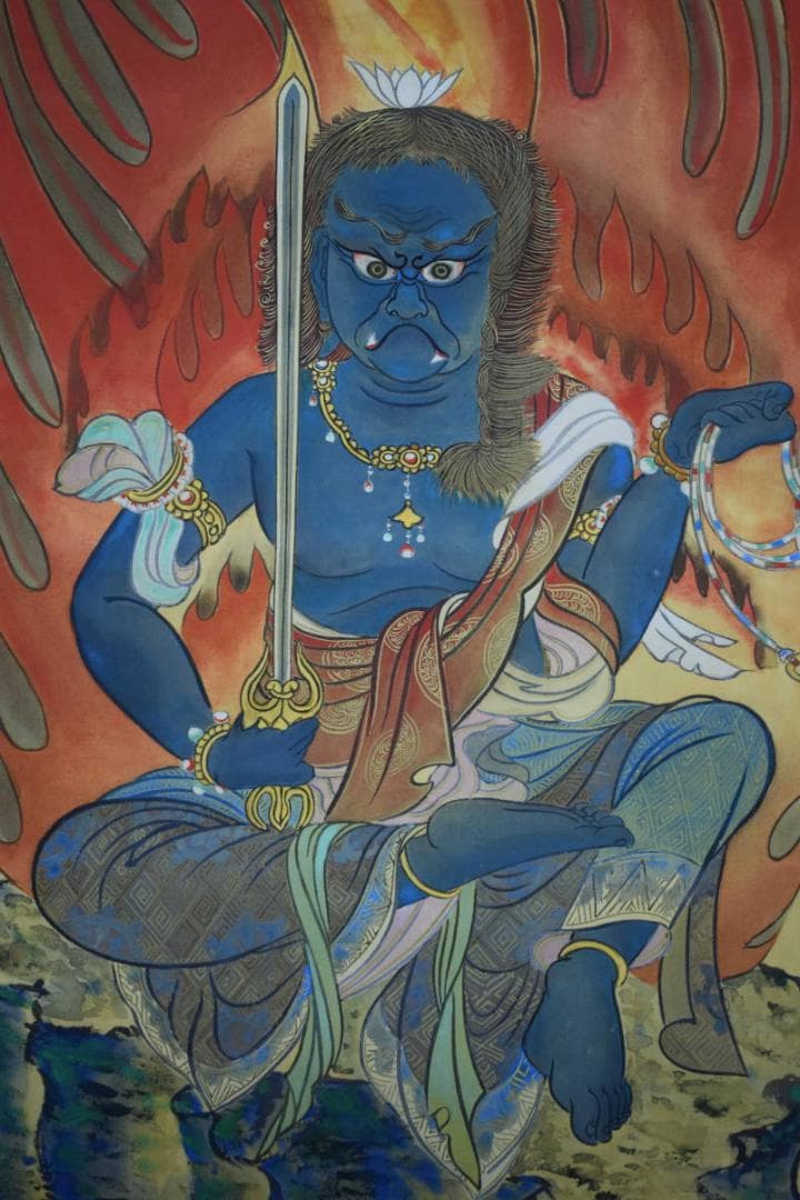 不詳/作者不詳/不動明王/布袋屋掛軸HG-376