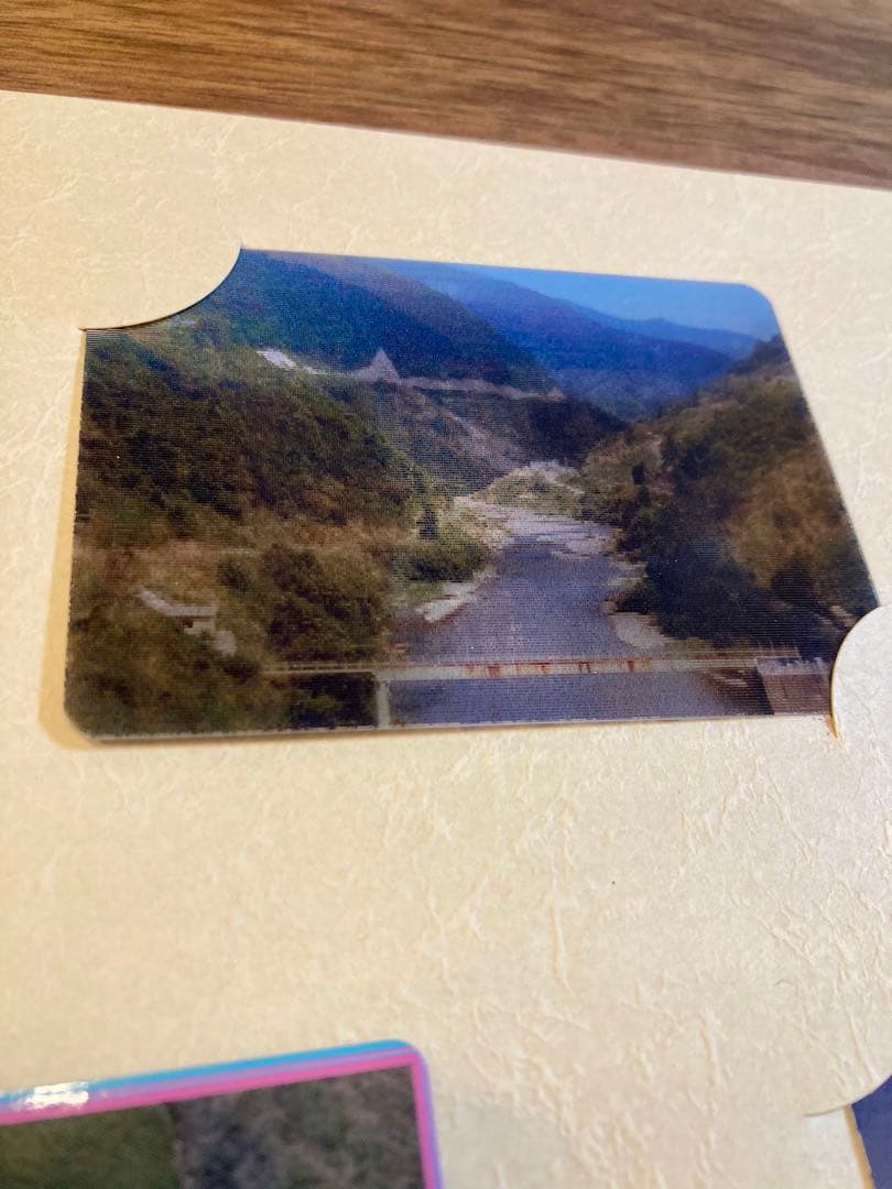 大滝ダム　竣工式典　ダムカード 3枚セット　レンチキュラーカード　台紙付き