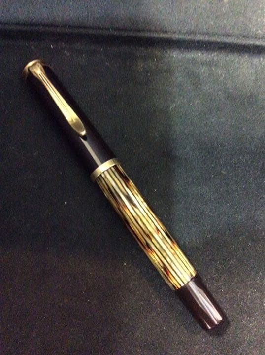 ペリカン万年筆スーべレーン茶縞M400. 1950年代
