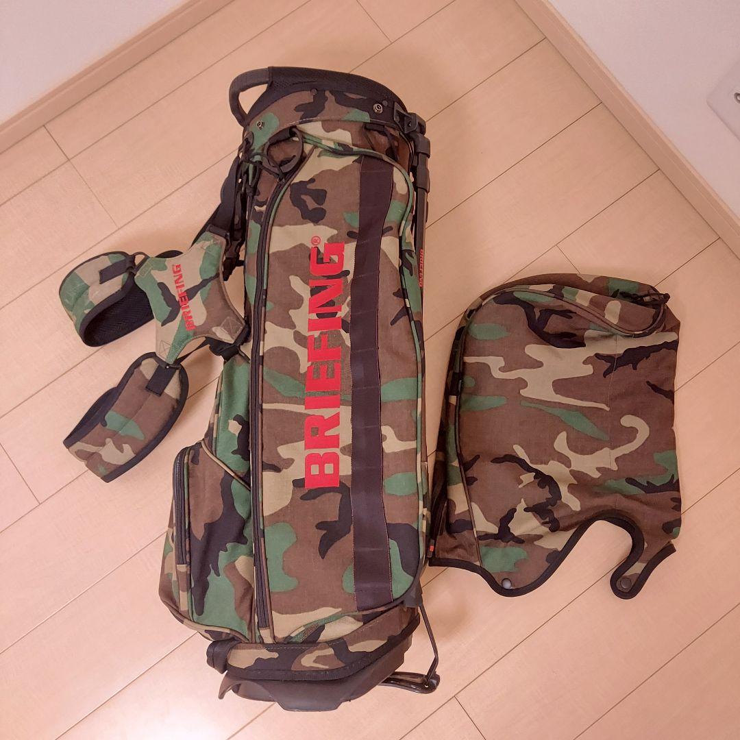 BRIEFING ブリーフィング キャディバッグ スタンド カモフラ ★美品
