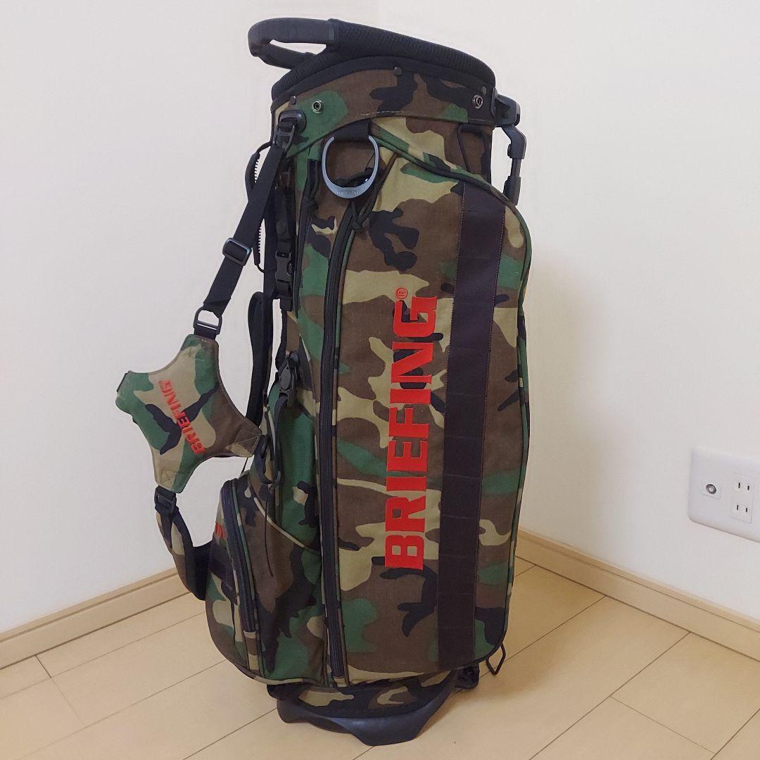 BRIEFING ブリーフィング キャディバッグ スタンド カモフラ ★美品