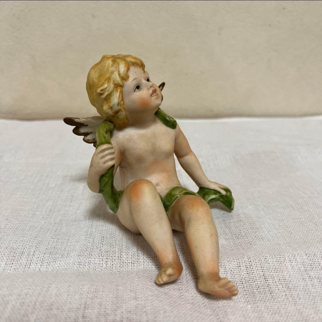 Lefton China 陶器 ヴィンテージ 天使 レフトン 社製 2体セット