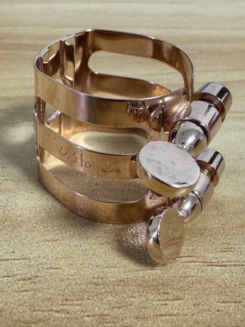 ウッドストーン ピンクゴールド B♭クラリネット リガチャー