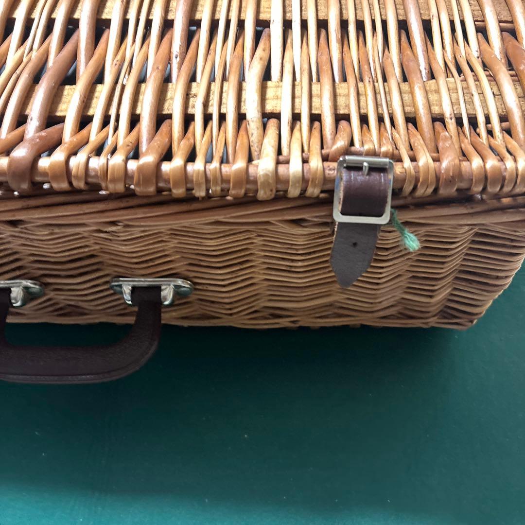 OPTIMA オプティマ　英国製ピクニックバスケット ヴィンテージ 4人分