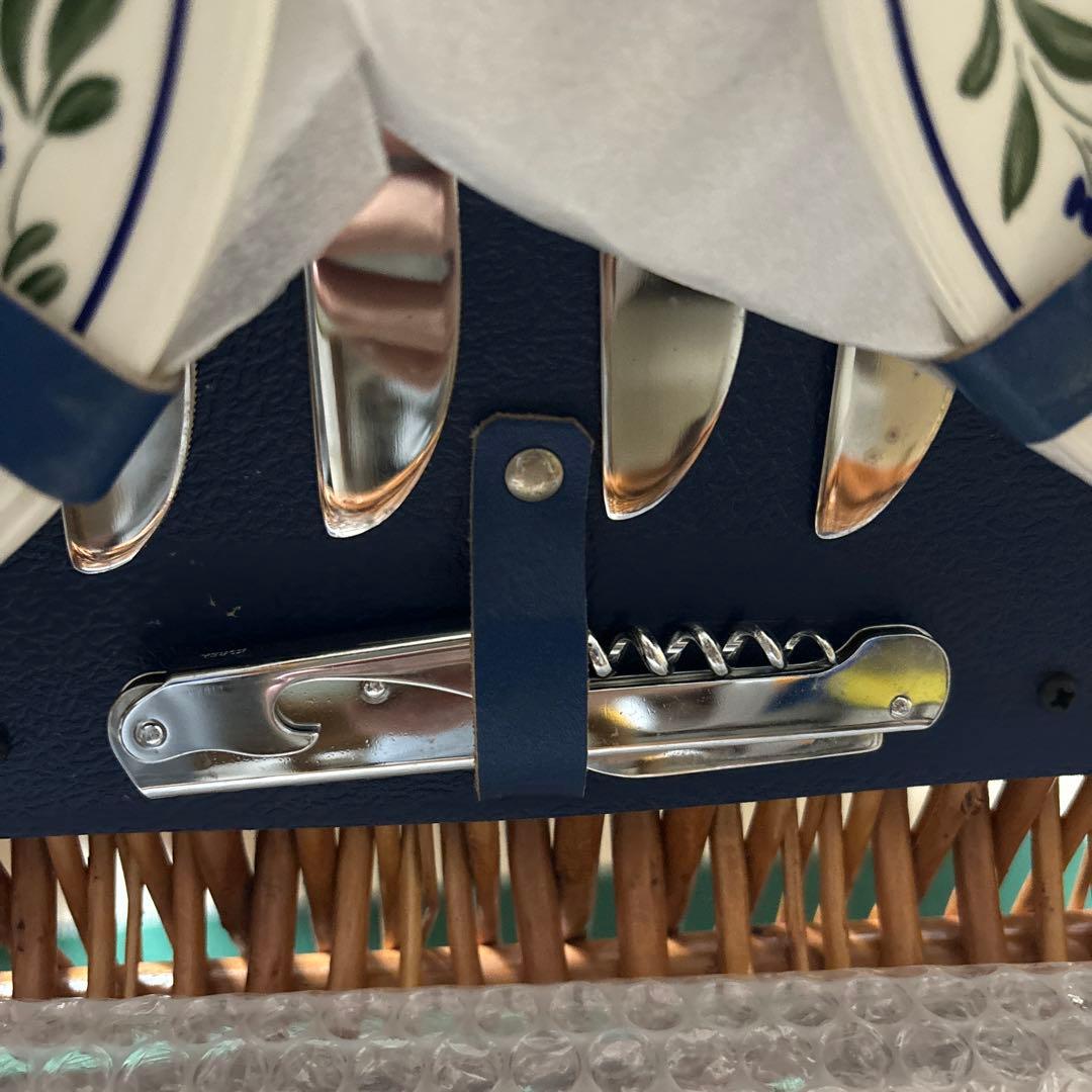 OPTIMA オプティマ　英国製ピクニックバスケット ヴィンテージ 4人分