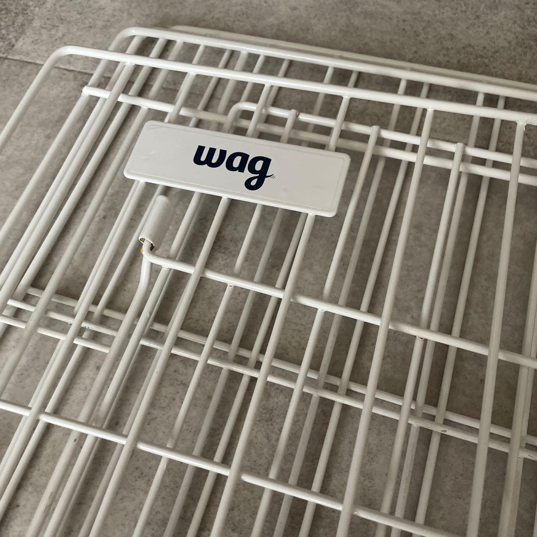 wag スリムキャットケージ　2段　ペット用品　猫　白　シンプル　インテリア