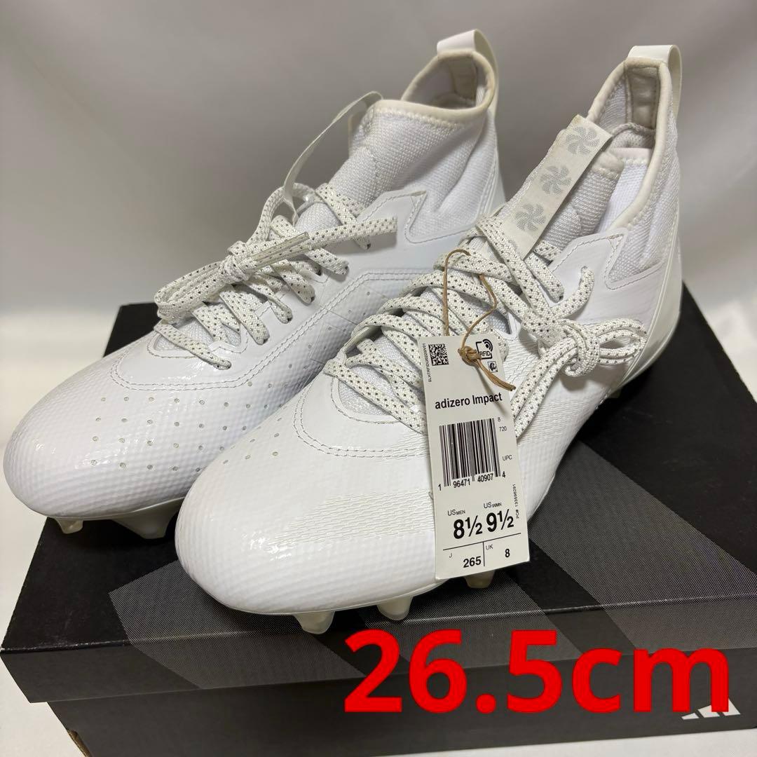 訳あり特価　Adizero Impact Cleats　WHT　26.5㎝　V