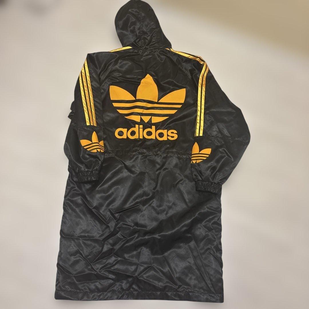 adidas デサント　ベンチコート　ビックロゴ　XL相当　良品