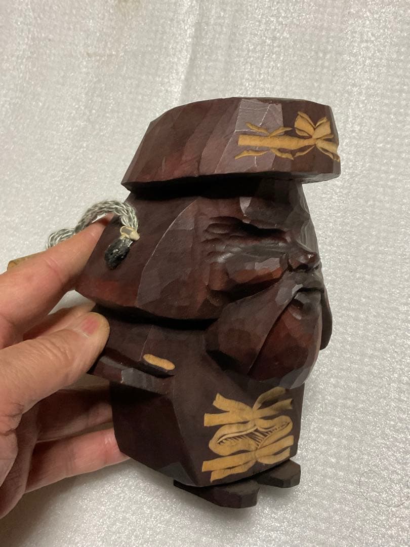 中年コロポックル・エカシ壁掛け人形。【1978年／阿寒湖のユーカラ堂で購入した】