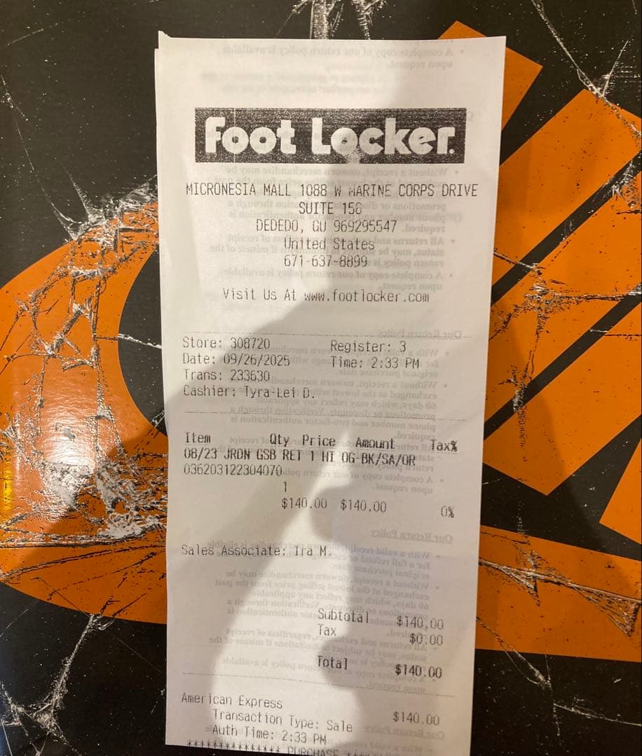 エアジョーダン1 レトロ HIGH OG メンズシューズ　オレンジ/ブラック