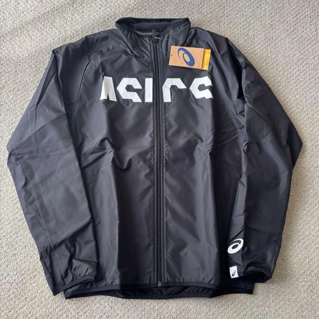 廃盤品！新品ASICS ウインドブレーカー 上下セット 黒ジャージ