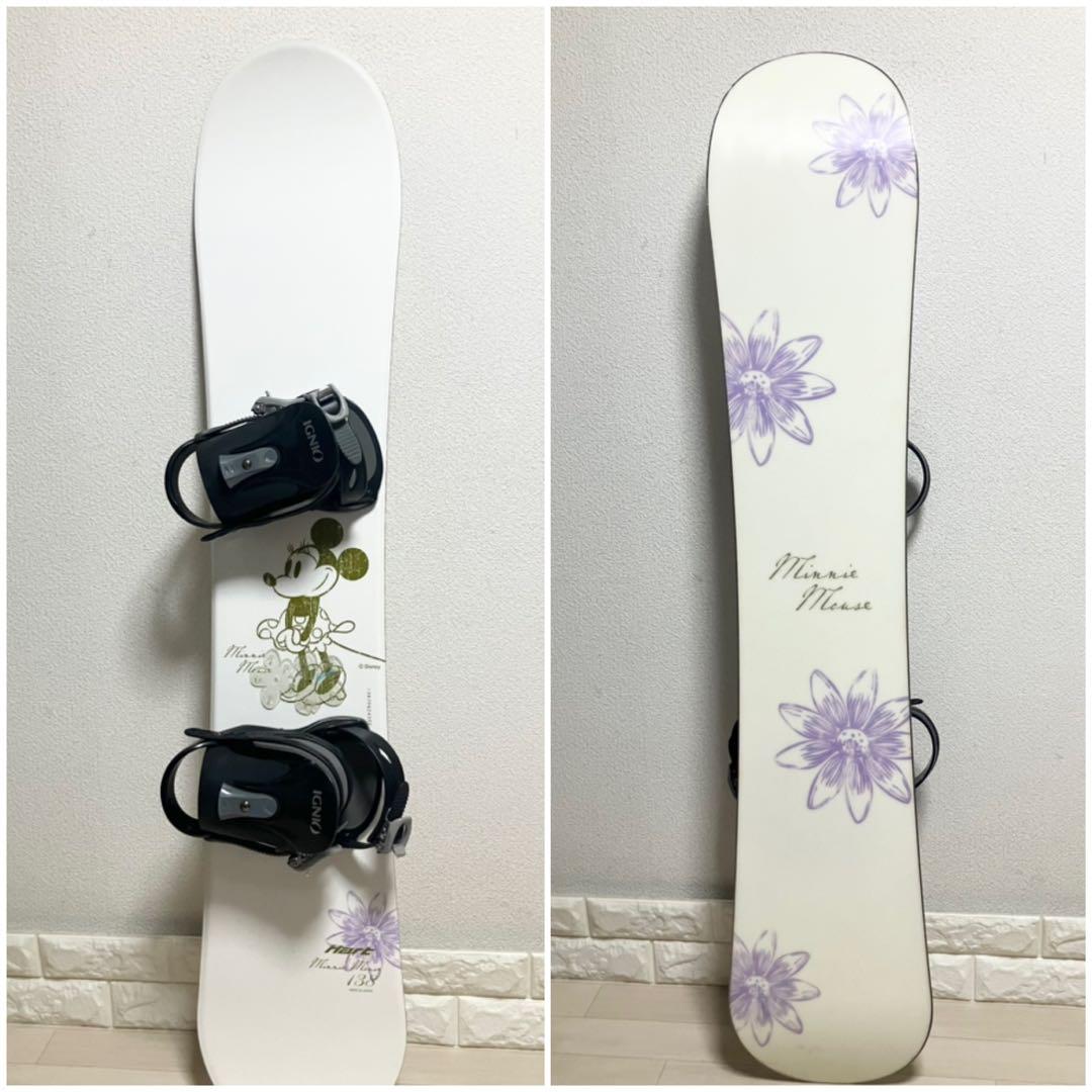 バック付/Hart&Disneyハートディズニーミニーマウス スノーボード138
