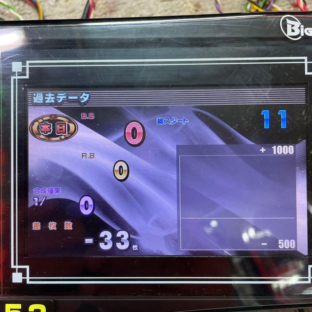 送料込みone Aビッグウォーズ5インチ2台セット差枚数スランプグラフ搭載