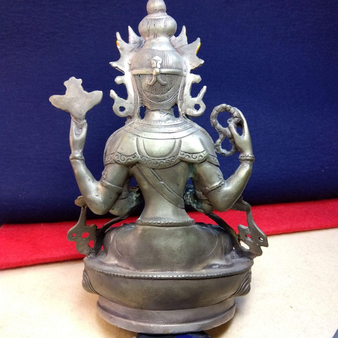 チベット仏像　四肩観世音菩薩