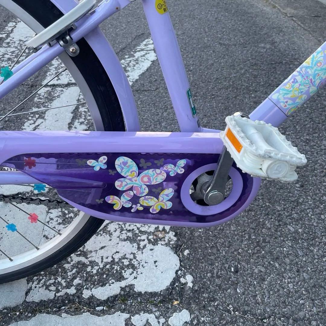 ブリヂストン 子供用自転車 紫 小学生子供用
