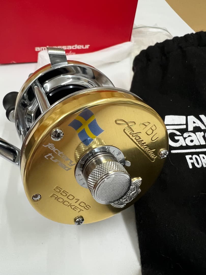 稀少 アブガルシア(Abu Garcia) アンバサダー 5501CS 左リール