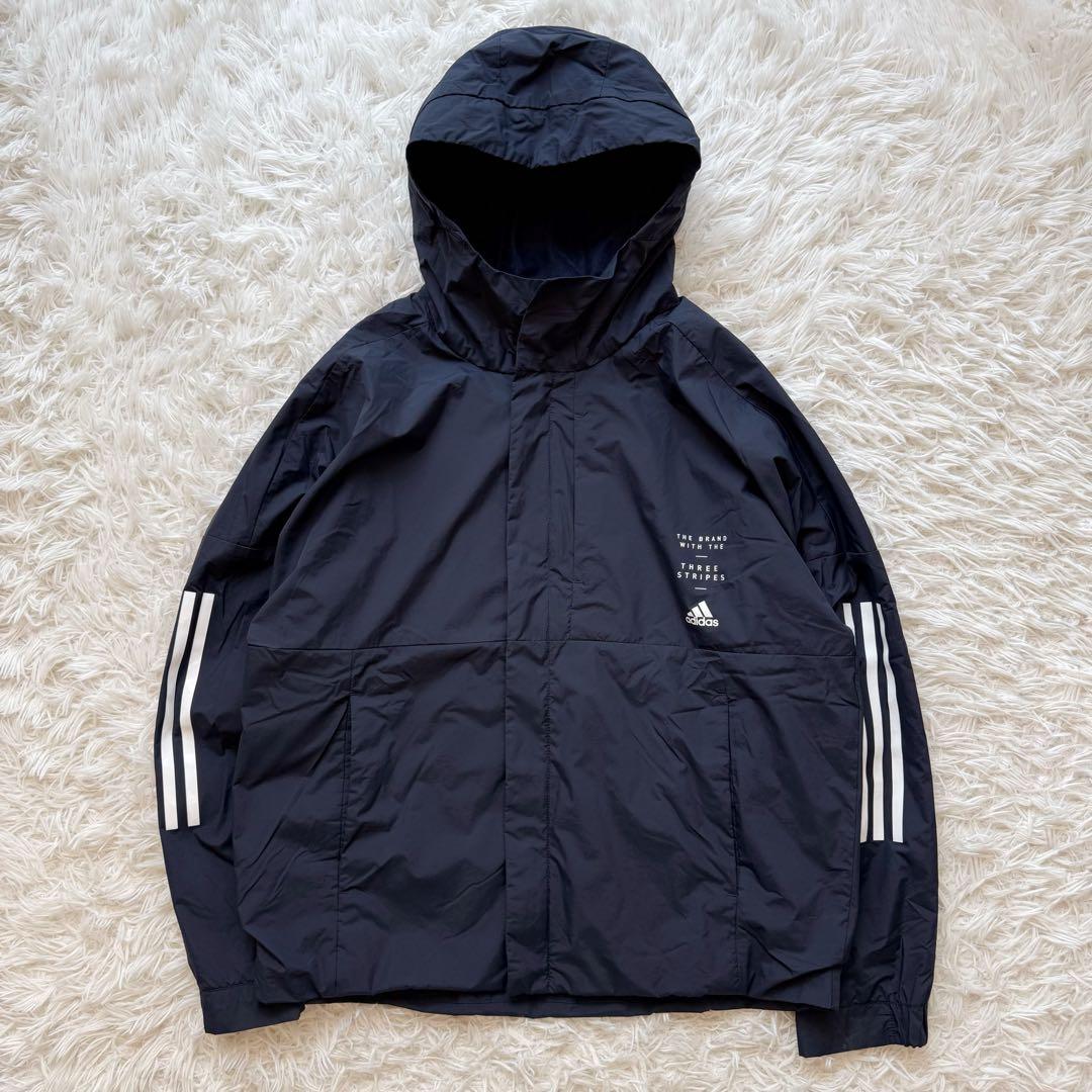 adidasアディダス セットアップ ナイロン CLIMASTORM ネイビーL