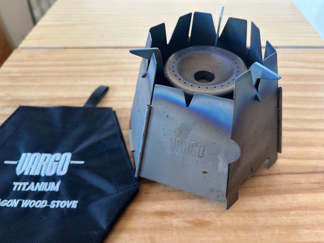 VARGO ヘキサゴンウッドストーブ チタン製&アルコールストーブ