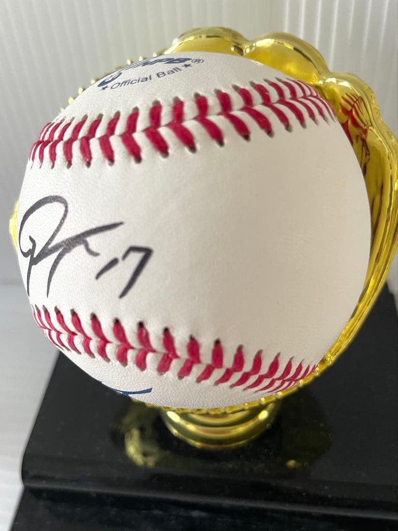 佐々木朗希　直筆サインボール シリアルナンバー入りNPB公認球&カードセット