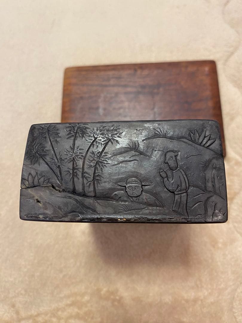 【再値下げ】硯　⑥【新品未使用】端渓硯（蘭亭硯）