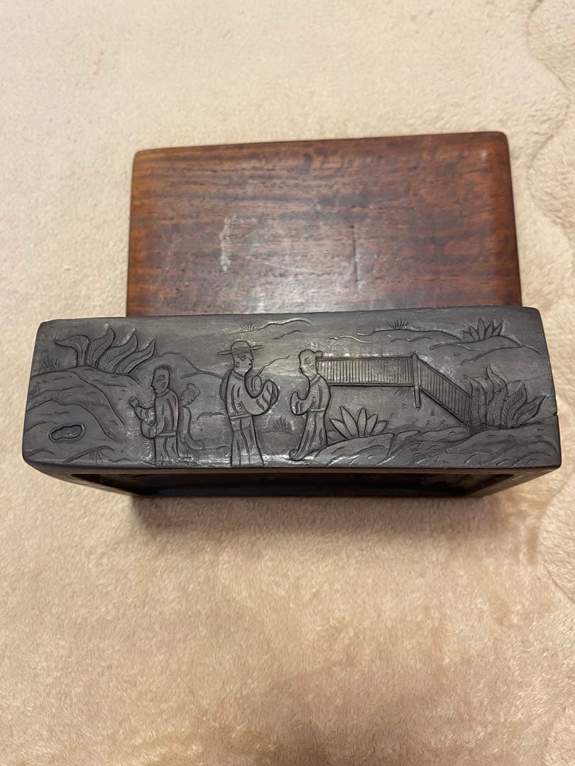 【再値下げ】硯　⑥【新品未使用】端渓硯（蘭亭硯）