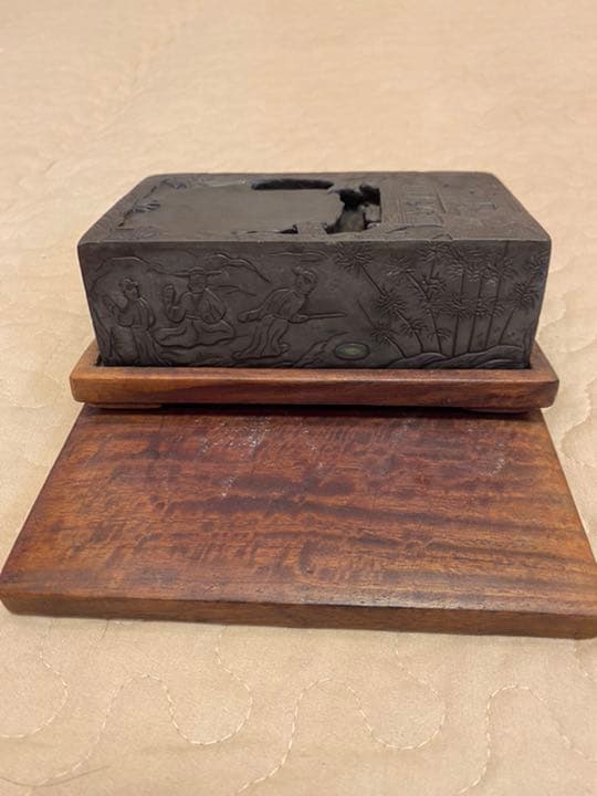 【再値下げ】硯　⑥【新品未使用】端渓硯（蘭亭硯）